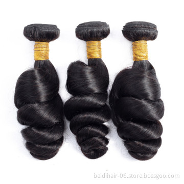 Loose Wave human hair bundles virgin hair with closure lace frontals vendors mink brazilian peruvian weave free shipping